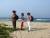 Gaby, Noellie et Françoise sur la plage